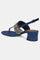 W NAVY Almond Toe Block Heel-WSOFIA