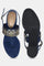 W NAVY Almond Toe Block Heel-WSOFIA