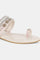 Pink Almond Toe Embroidery Flat-Wlyla