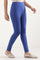 Blue Solid Skinny Fit Cotton Tights With Elasticated Waistband