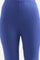 Blue Solid Skinny Fit Cotton Tights With Elasticated Waistband