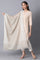 Beige Voile Printed Dupatta