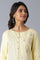 Yellow Embroidered kurta