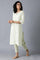 Green Round Neck Classic kurta