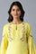 Yellow Straight kurta