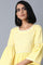 Pale Yellow Gathered Dress