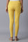 Mustard Yellow Cotton Solid Tights