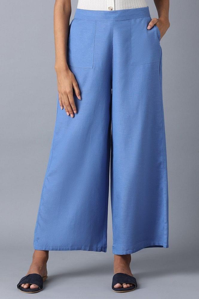 Blue Parallel Pants