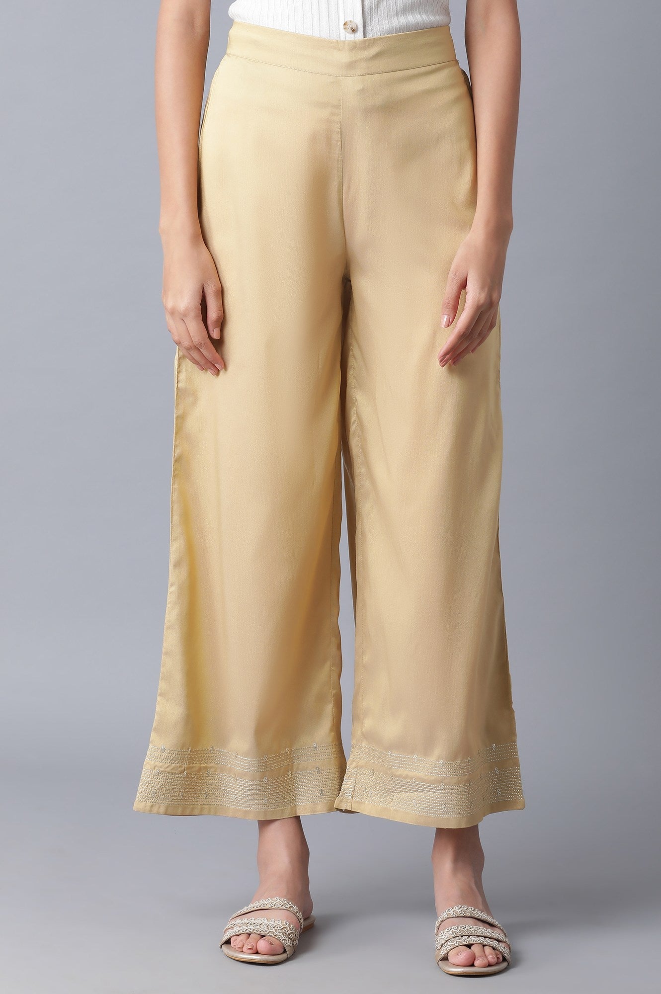 Gold Parallel Pants