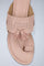 W Solid Pink Round Toe Flat