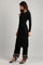 Black Round Neck Winter kurta