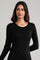 Black Round Neck Winter kurta
