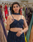 Net Fabric Lehenga with Cutdana & Sequin Work | Cord-Fit Blouse with Choker Dupatta
