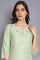 Mint Green Embroidered kurta