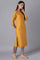 Mustard Yellow kurta with Embroidery