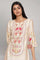 Ecru A-line Printed kurta