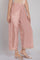 Dusky Pink Embroidered Parallel Pants