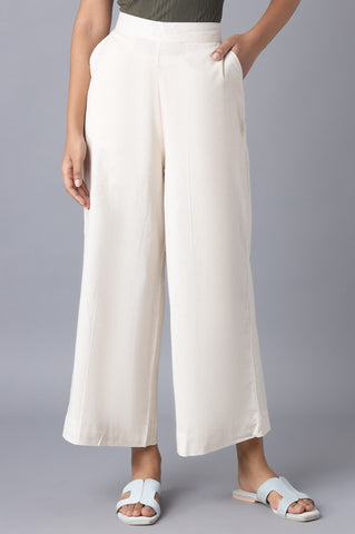 Beige Basic Trousers