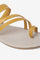 Aurelia Solid Yellow Almond Toe Flat