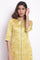 Yellow Floral Jacquard kurta