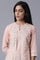 Peach A-Line kurta