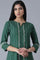 ELM Green Striped kurta