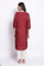 Dark Red Straight kurta