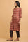 Rust Ajrakh Print Mid-length kurta