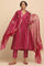 Pink Gota kurta in Cotton Silk