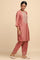 Dusty Pink Cotton Silk Short kurta