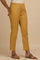 Mustard Solid Slim Pants