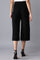 Jet Black Pleated Parallel Pants