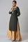 Black Classic Gold Zari Yarn-Dyed kurta