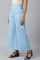 Blue Stripe Cotton Blend Straight Kurta and Palazzo Co-ord Set
