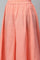 Blue Straight Kurta, Peach Culottes And Dupatta Set
