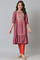 Aurelia Girls Maroon Dress-