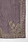 Light Purple Embroidered kurta, Pants & Chiffon Dupatta