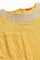 Mustard Printed kurta With Metallic Embroidery