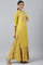 Yellow Embroidered And Sequin Work kurta