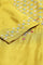 Yellow Embroidered And Sequin Work kurta