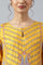 Mustard Glitter Printed Shantung kurta