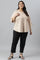 Biege Plus Size Western Top