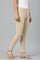 Beige Knitted Cotton Lycra Tights