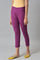 Orchid Purple Cotton Blend Slim Pants