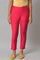 Dark Pink Women Slim Pants