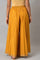 Mustard Glitter Printed Plus Size Culottes