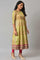 Light Green Karnataka Silk kurta With Dark Pink Tights