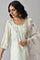 Light Green Embroidered Round Neck kurta With Slim Pants And Dupatta