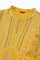 Mustard Yellow Kalidar Printed Dress