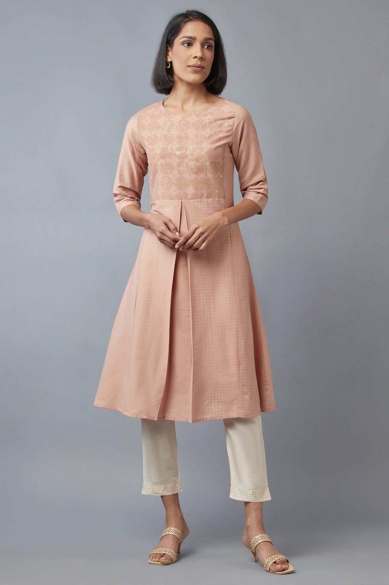 Tuscany Pink A-line kurta